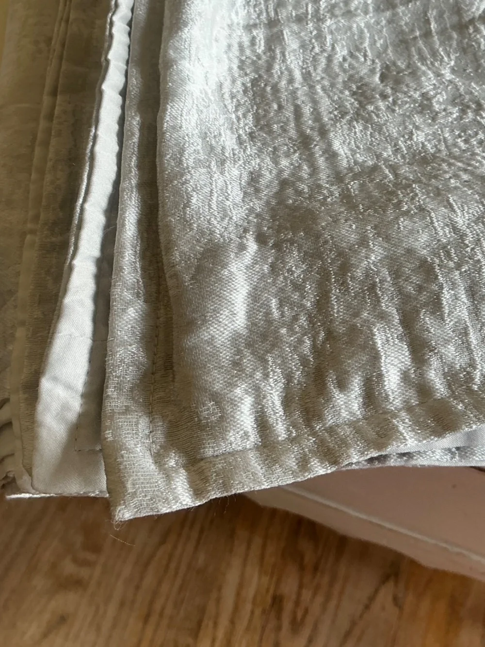NWOT Hotel Collection Silver Interlattice FULL QUEEN Duvet cover